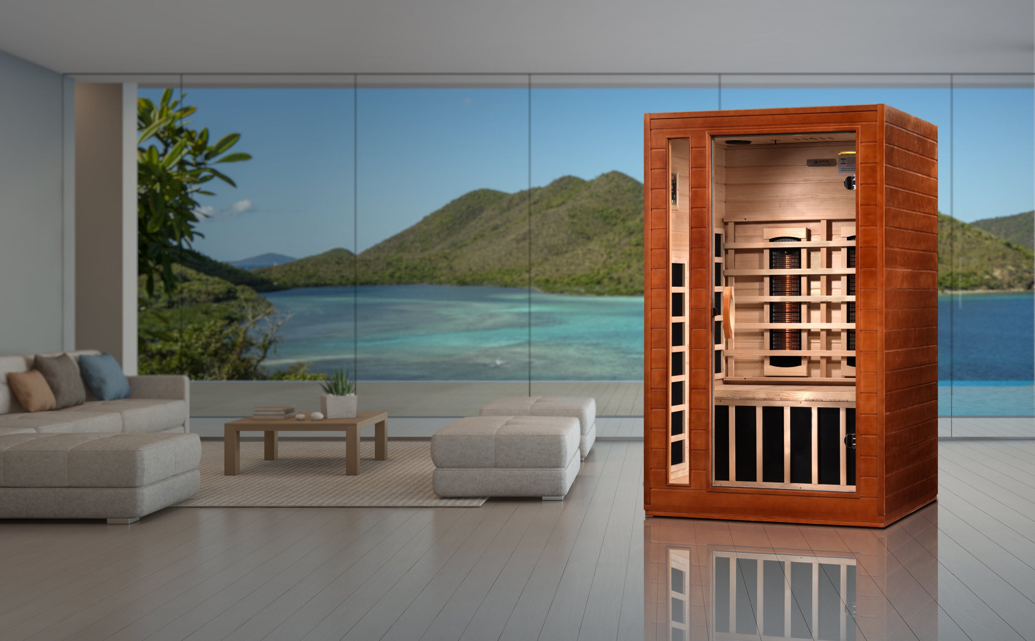Dynamic Cordoba 2 Person Full Spectrum Near Zero EMF FAR Infrared Sauna (DYN-6203-02 FS)