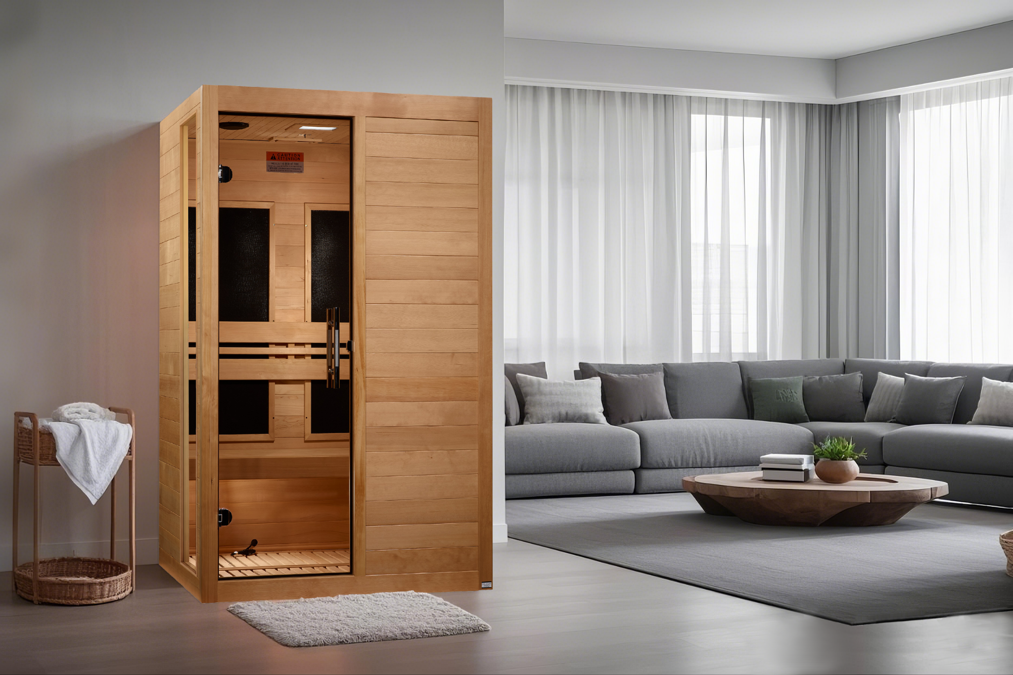 Dynamic "Lucca Elite" 2 Person Ultra Low EMF FAR Infrared Sauna (DYN-6215-05 Elite)