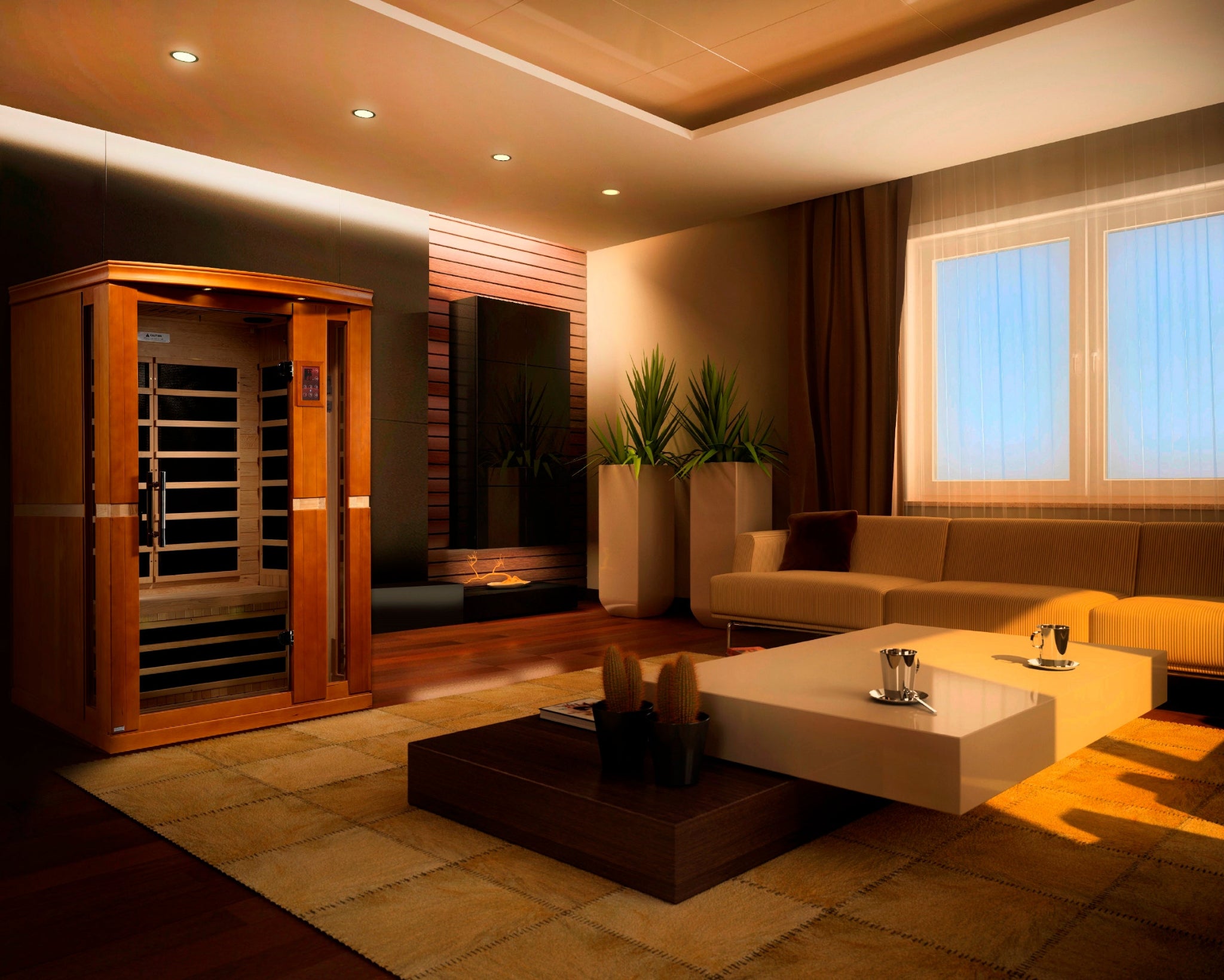 Dynamic “Vittoria Elite” 2 Person Ultra Low EMF FAR Infrared Sauna (DYN-6220-01 Elite)