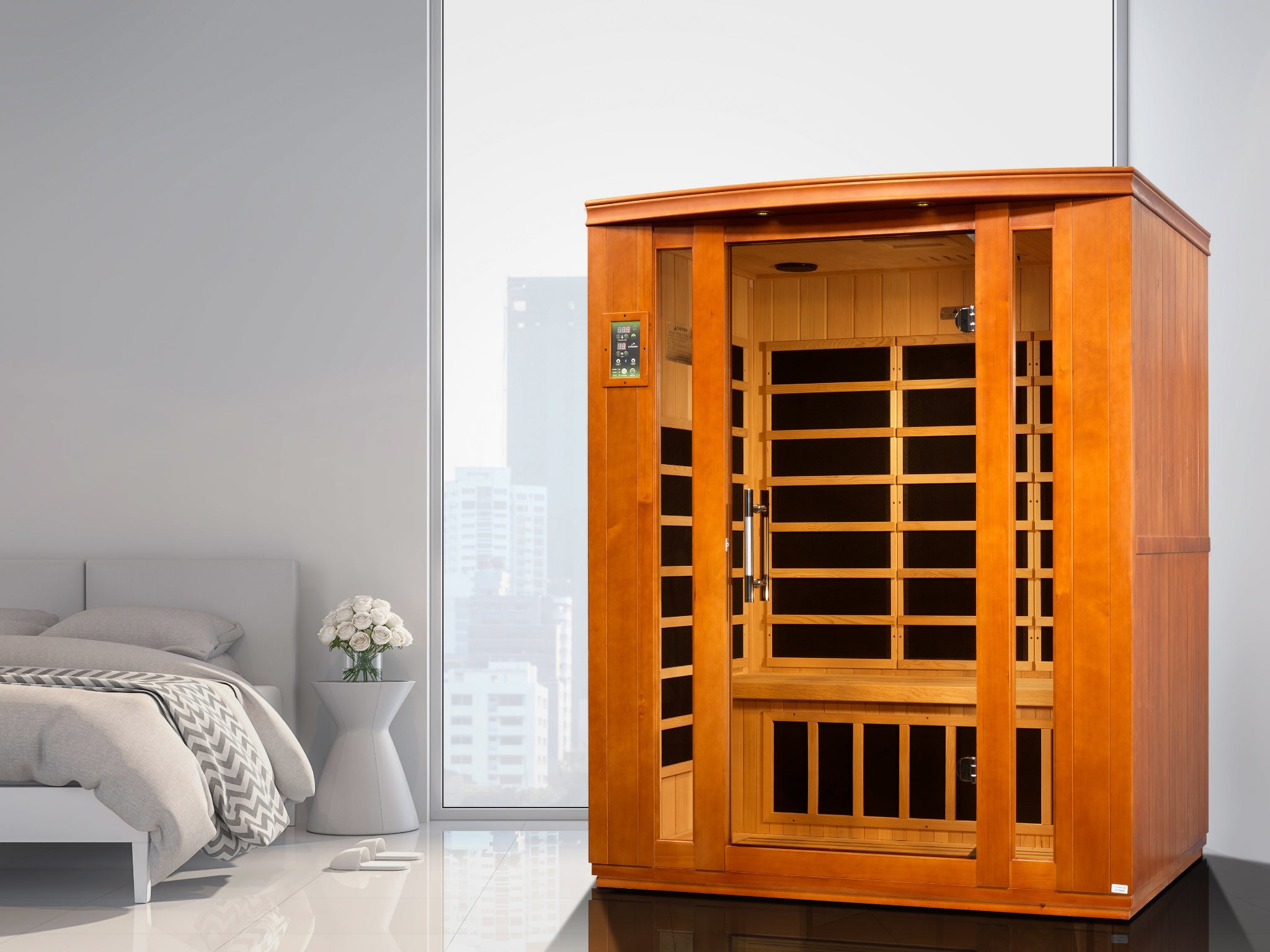 Dynamic “Bellagio” 3 Person Low EMF FAR Infrared Sauna (DYN-6306-02)