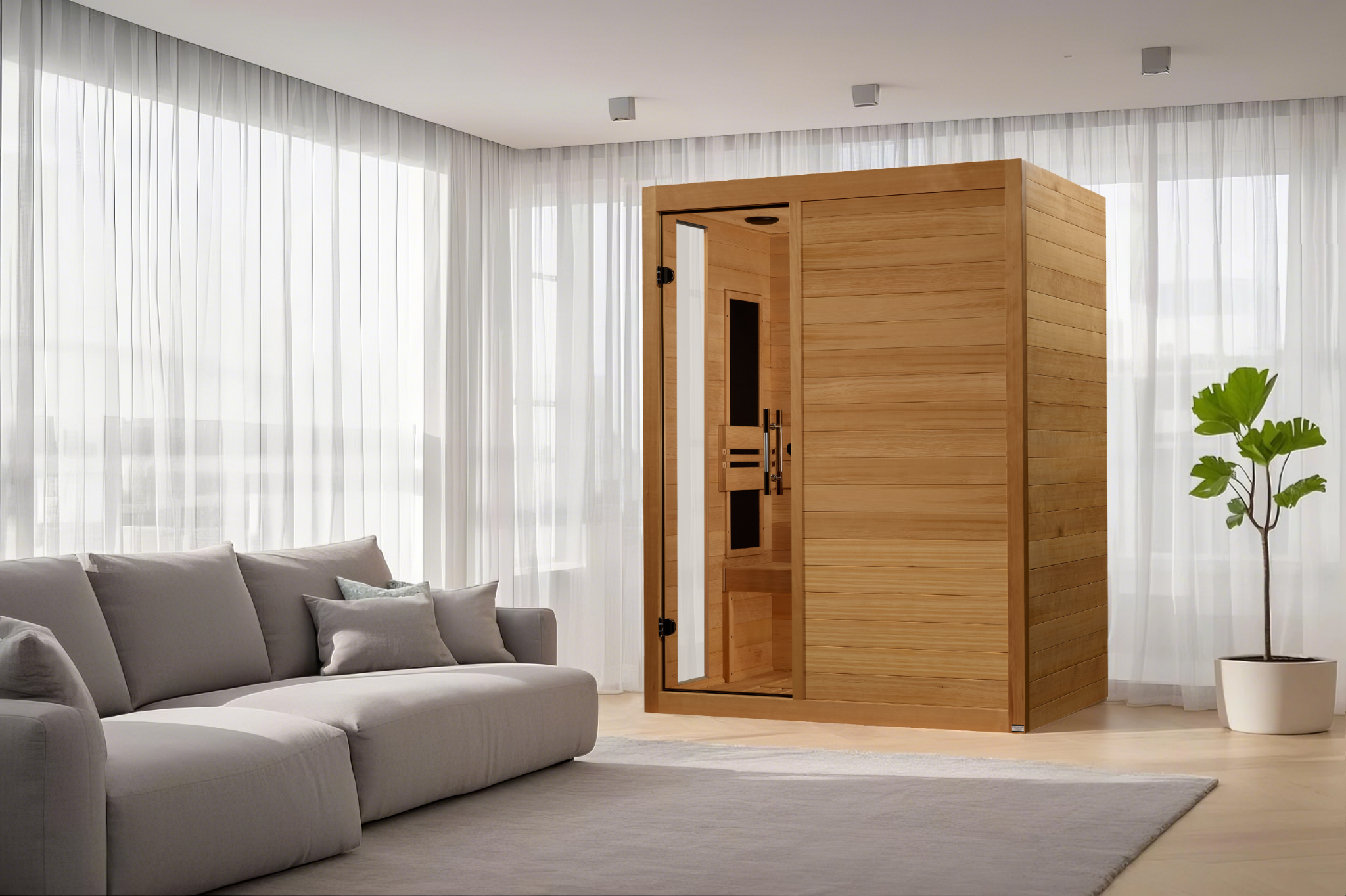 Dynamic “Toscana” 3 Person Low EMF FAR Infrared Sauna (DYN-6315-05)