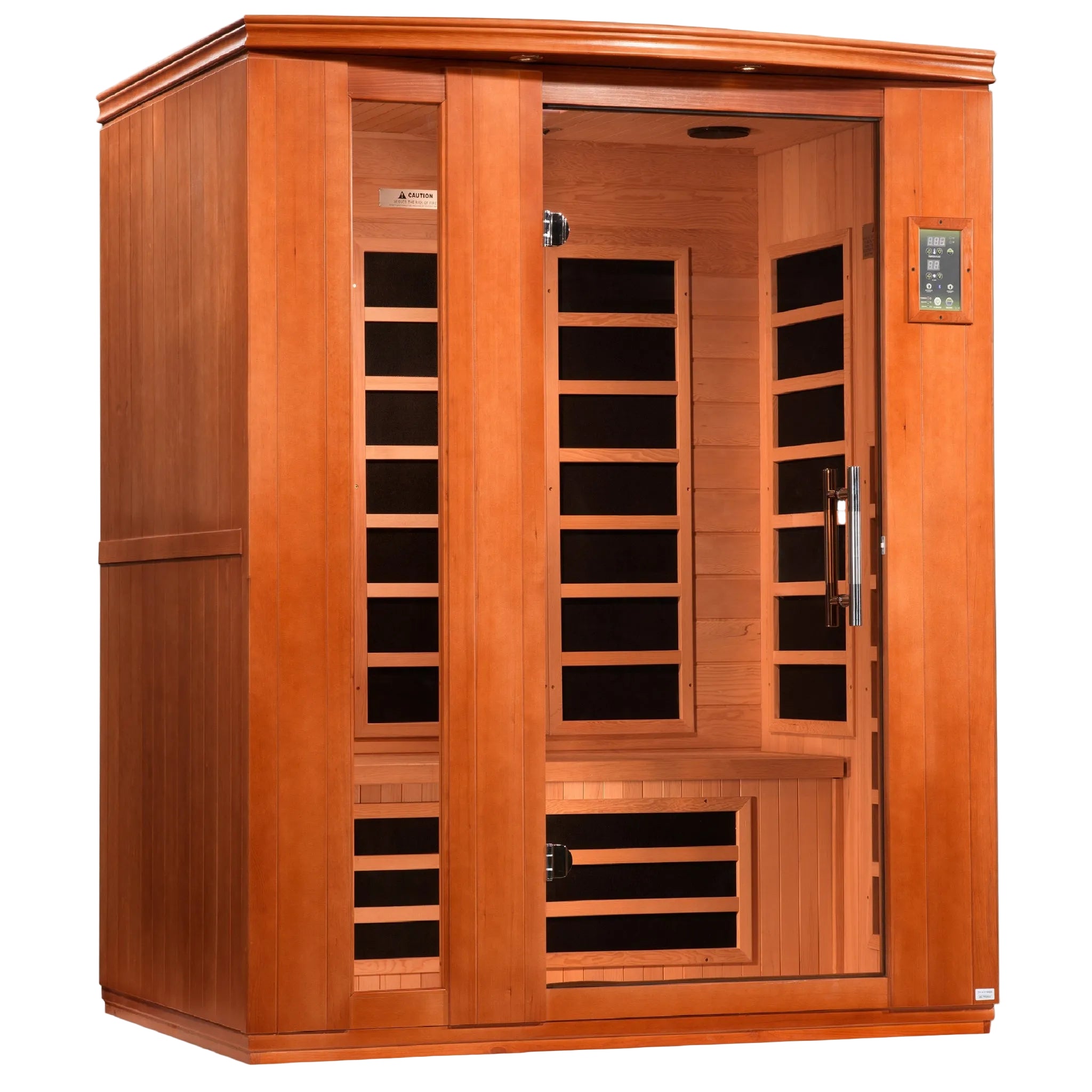 Dynamic “Lugano” 3 Person Low EMF FAR Infrared Sauna (DYN-6336-02)