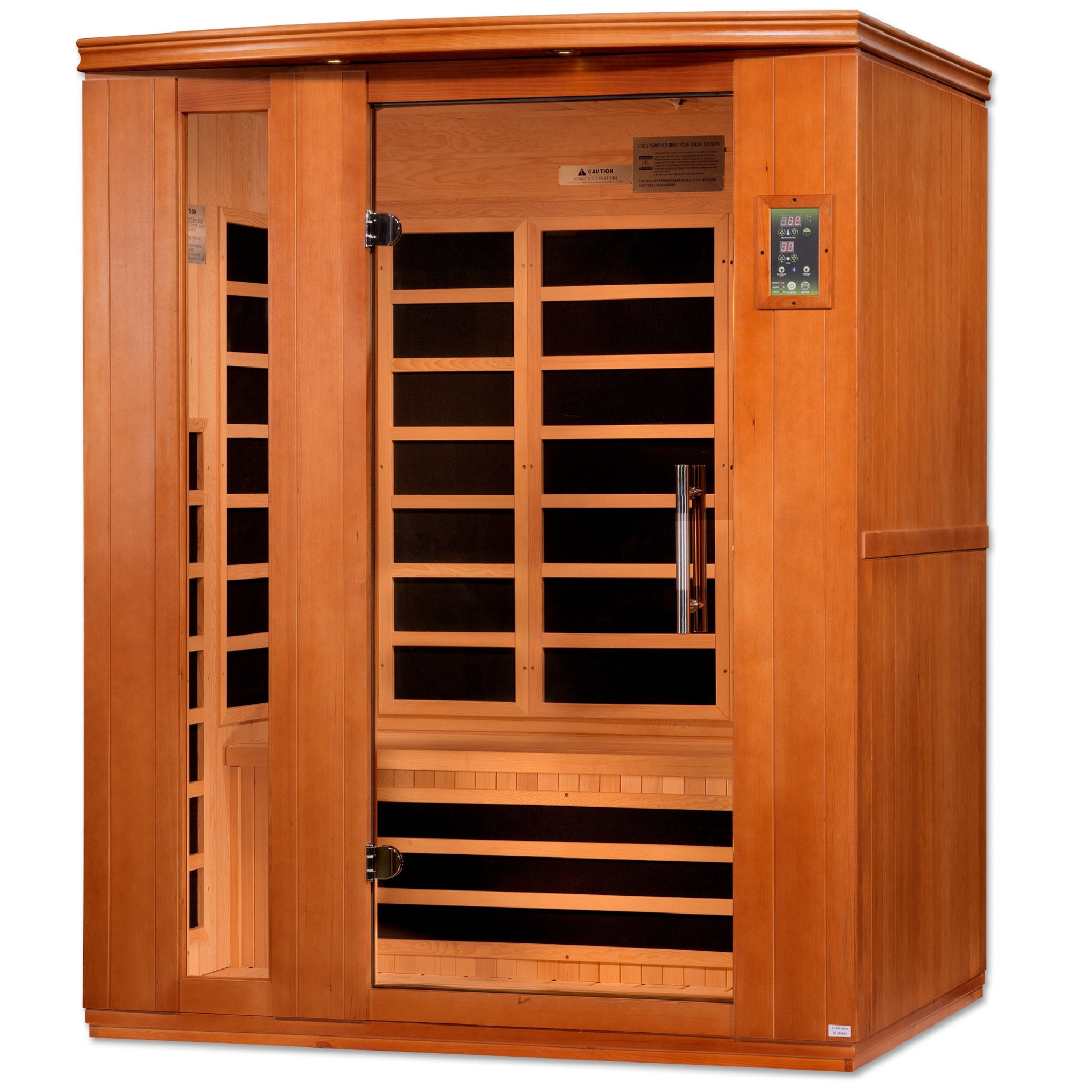 Dynamic "Lugano Elite" 3 Person Ultra Low EMF FAR Infrared Sauna (DYN-6336-02 Elite)