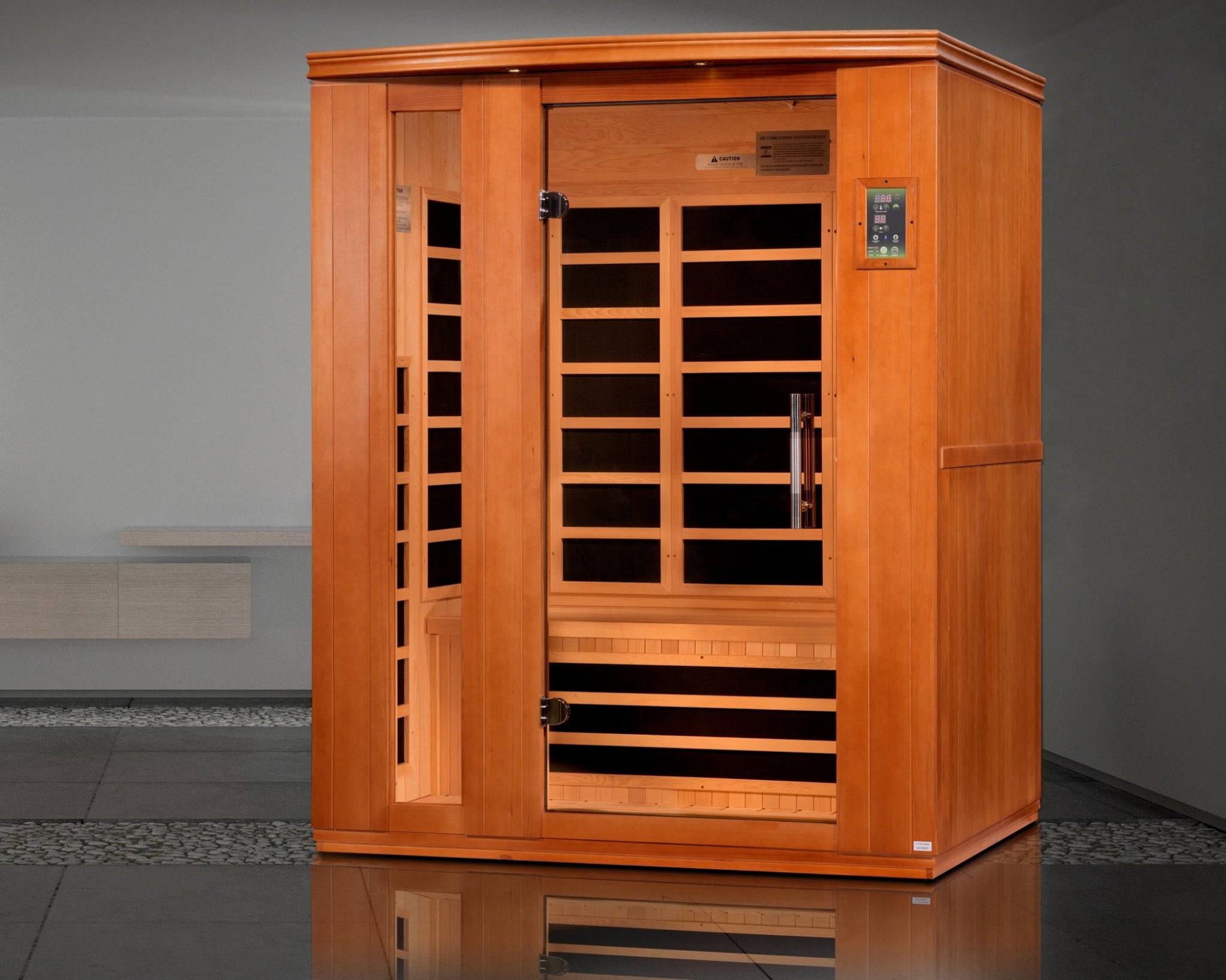Dynamic “Lugano” 3 Person Low EMF FAR Infrared Sauna (DYN-6336-02)