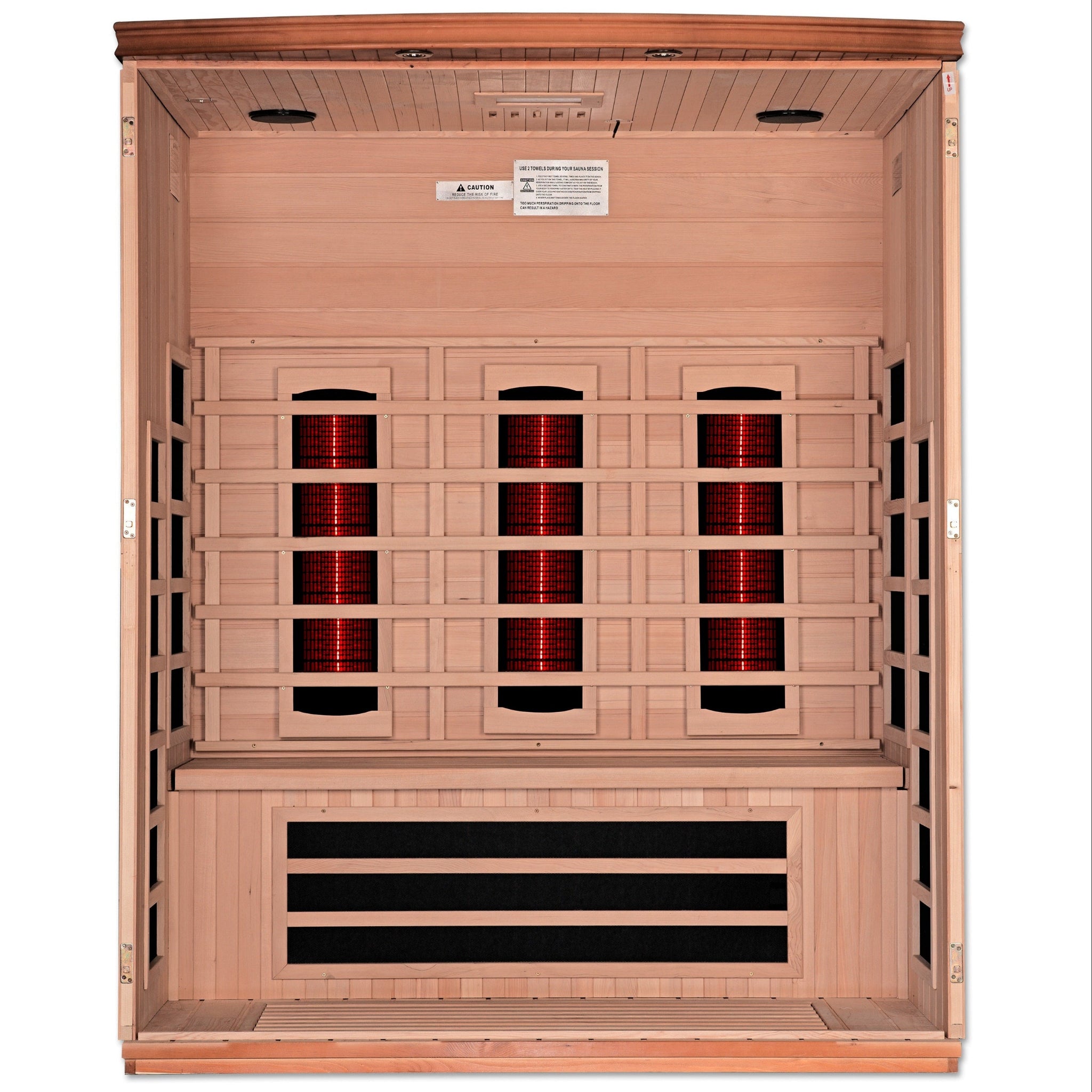 Dynamic Lugano 3 Person Full Spectrum Near Zero EMF Infrared Sauna (DYN-6336-03 FS)