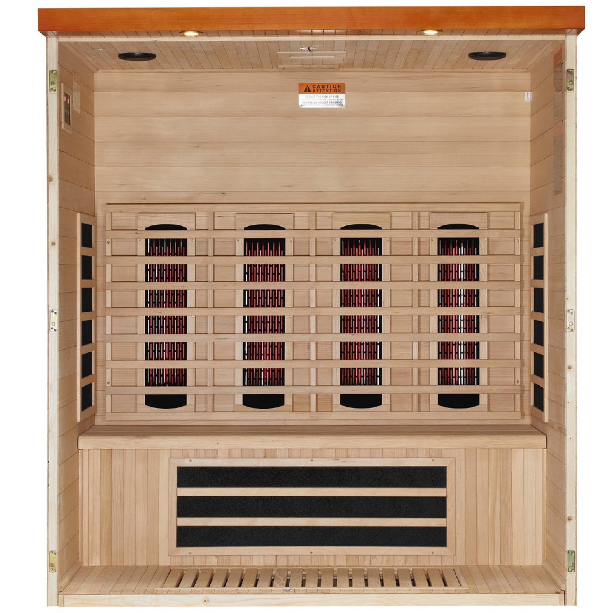 Dynamic Vila Grande 4 Person Full Spectrum Near Zero EMF Infrared Sauna (DYN-6415-03 FS)
