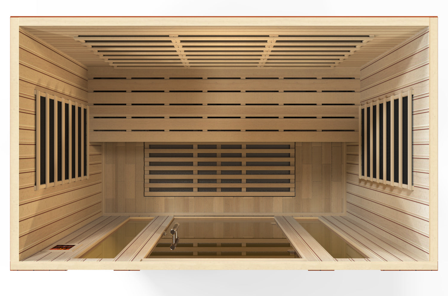 Dynamic "Bergamo Elite" 4 Person Ultra Low EMF FAR Infrared Sauna (DYN-6440-01 Elite)