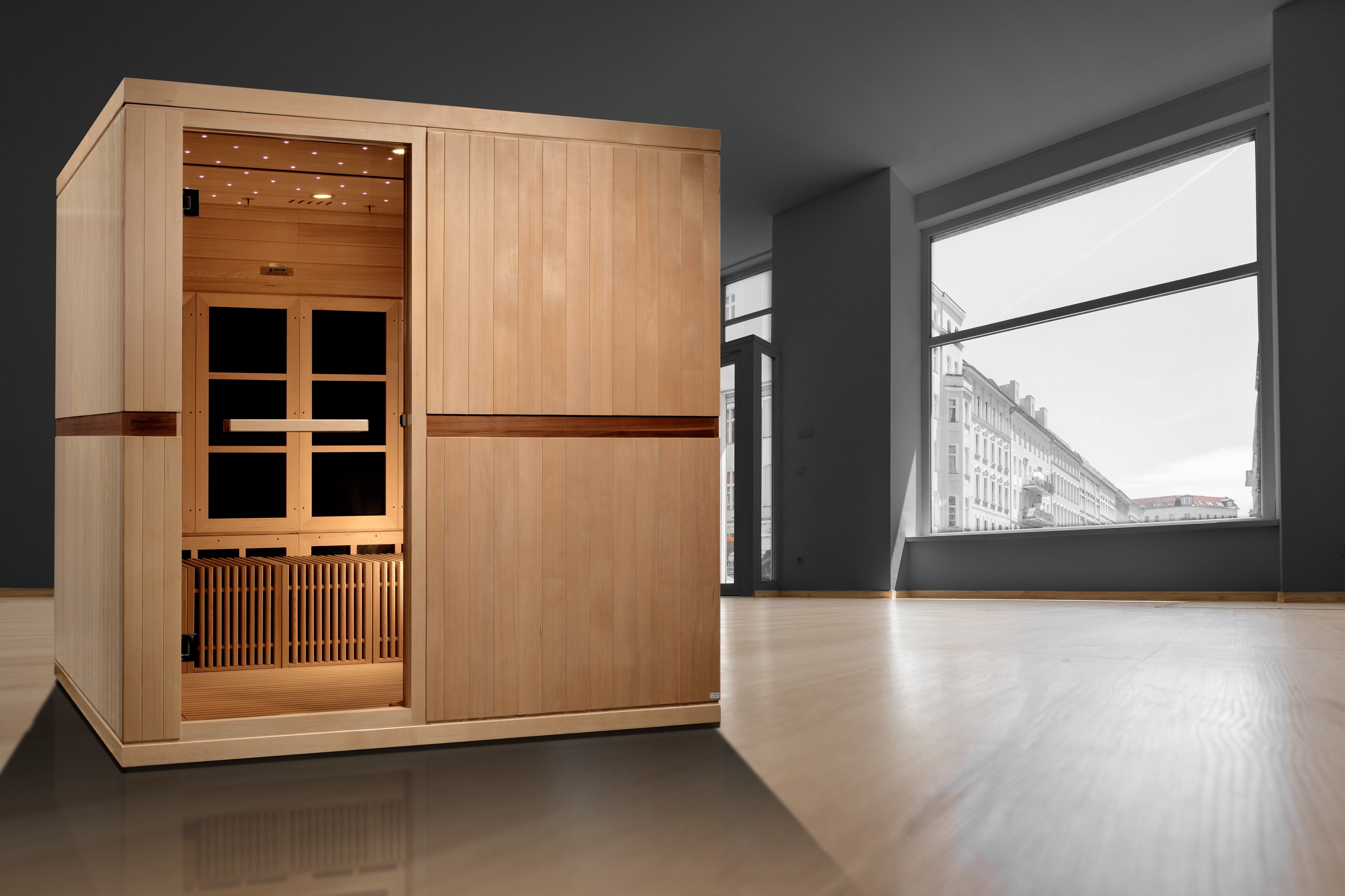 Golden Designs “Catalonia” 8 Person Near Zero EMF FAR Infrared Sauna (GDI-6880-02 Elite)