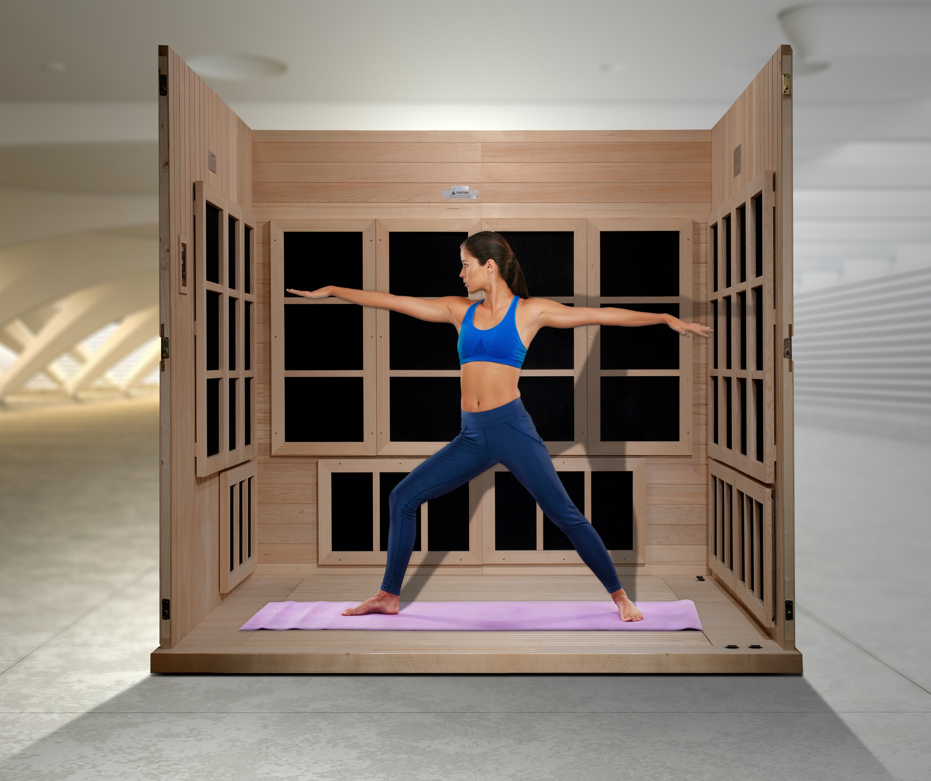 Golden Designs “Catalonia” 8 Person Near Zero EMF FAR Infrared Sauna (GDI-6880-02 Elite)
