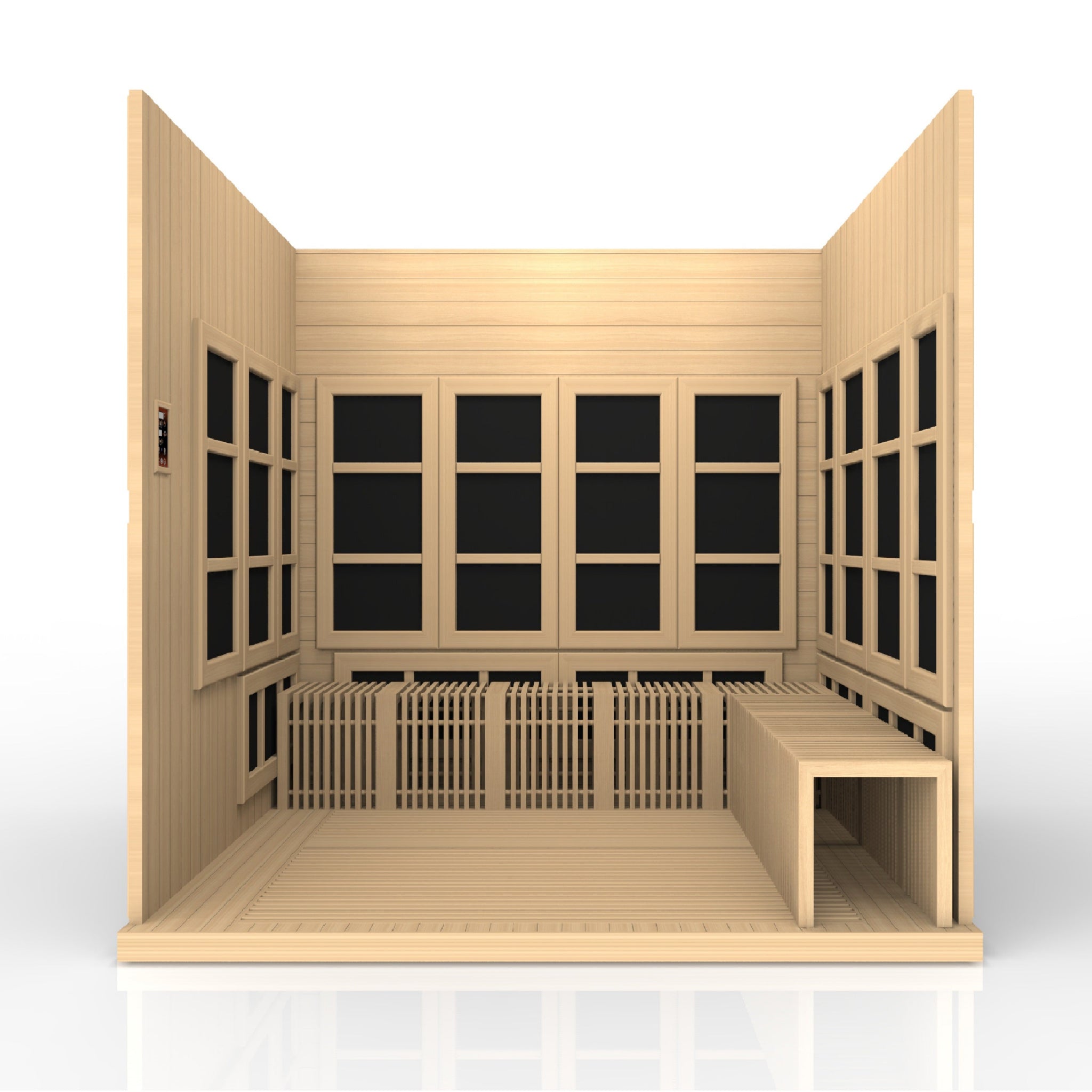 Golden Designs “Catalonia” 8 Person Near Zero EMF FAR Infrared Sauna (GDI-6880-02 Elite)
