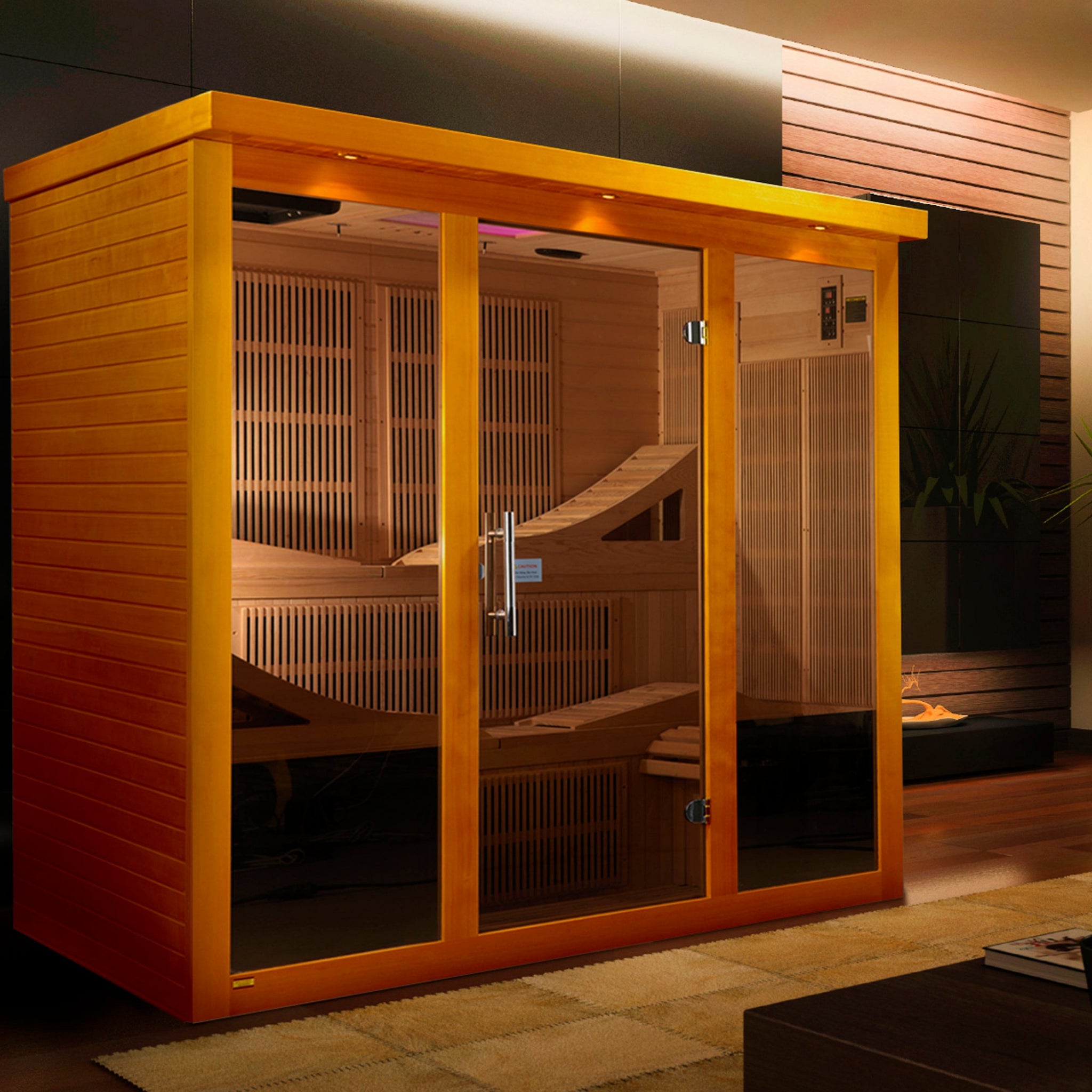 Dynamic "Monaco Elite" 6 Person Ultra Low EMF FAR Infrared Sauna – DYN-6996-01 Elite