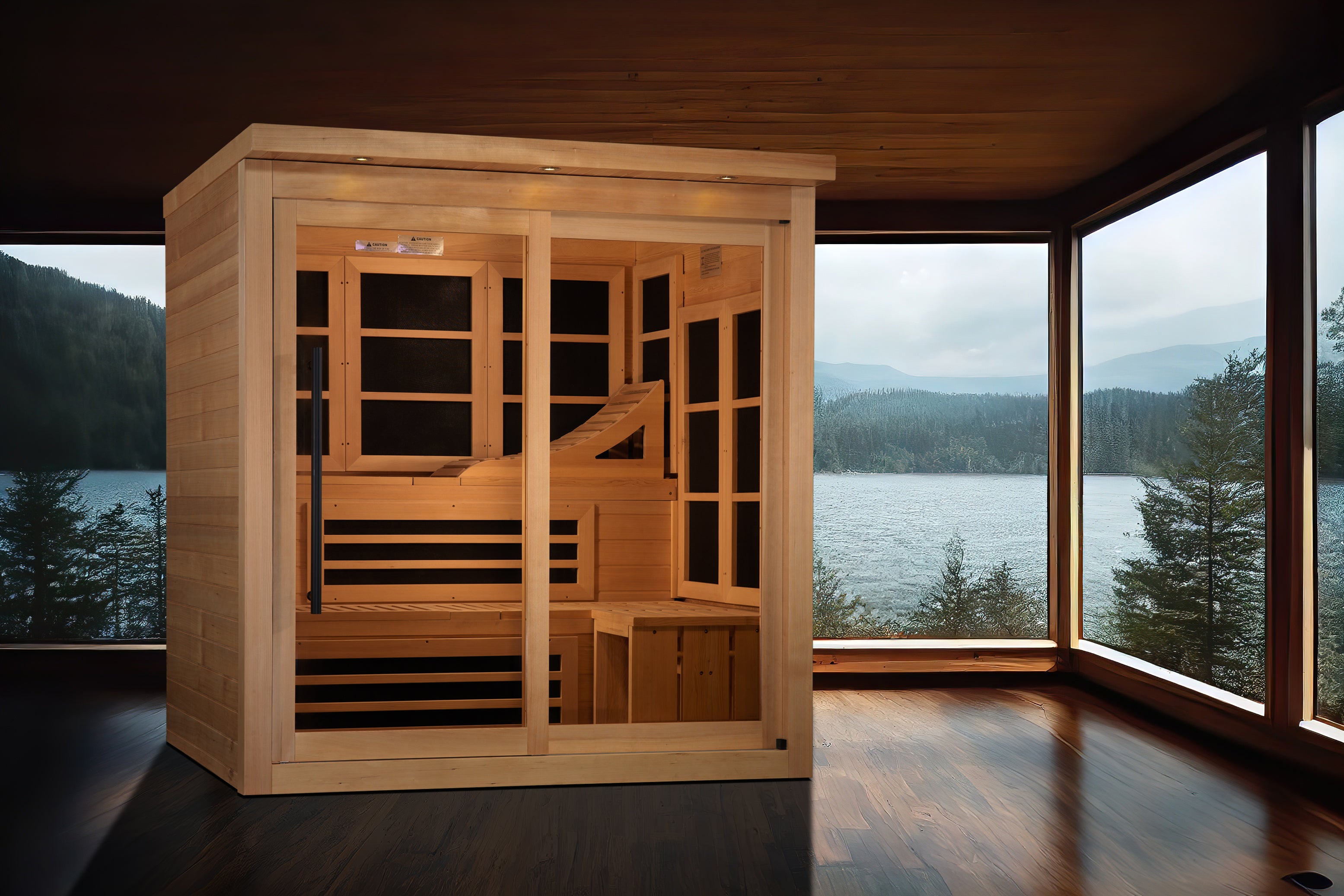 Golden Designs Monaco 6-Person Near Zero EMF Far Infrared Sauna (GDI-6996-02)
