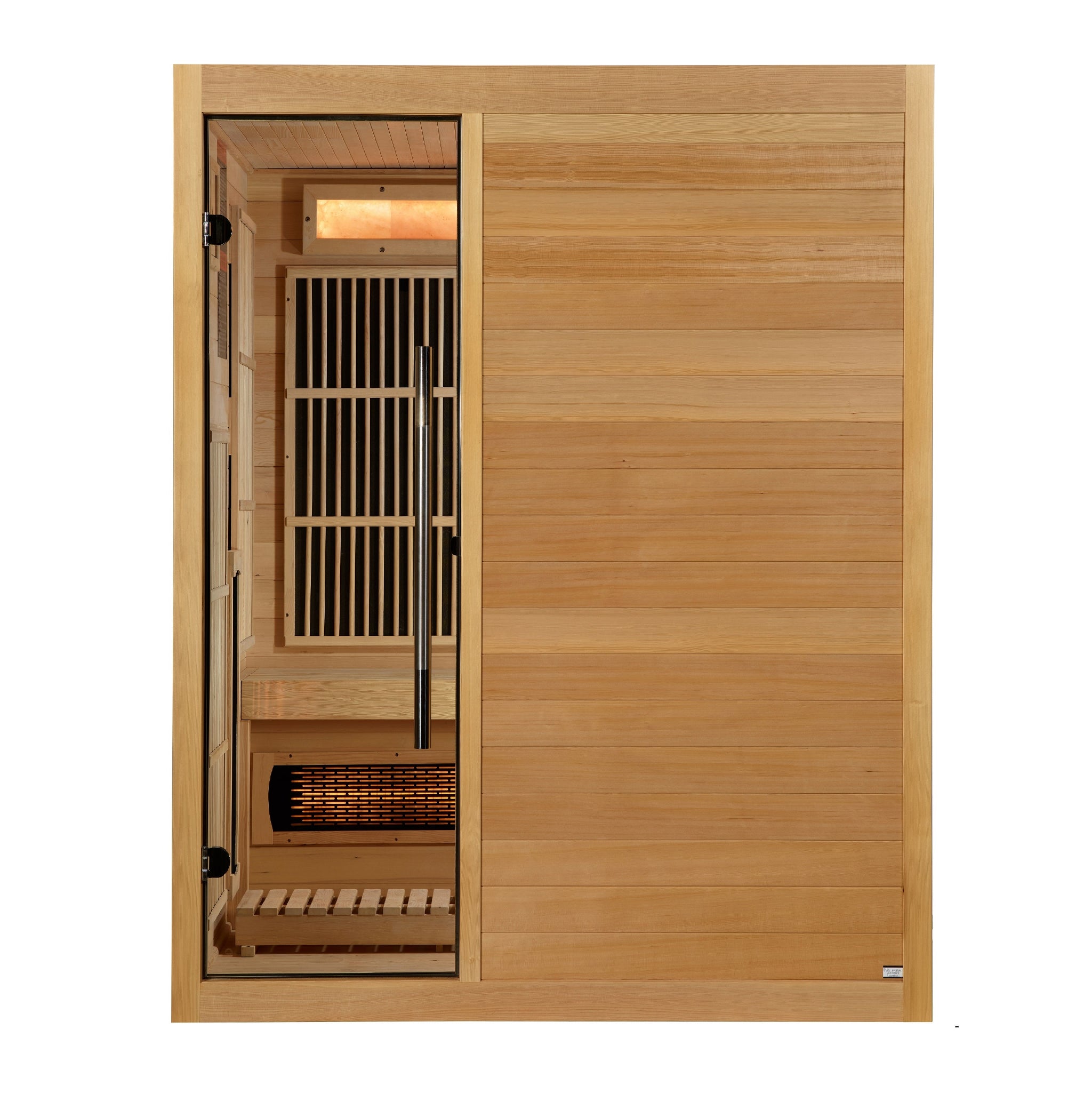 Golden Designs “Soria” 3 Person Hybrid Sauna – Full Spectrum Infrared + Harvia Stove (GDI-8330-01)