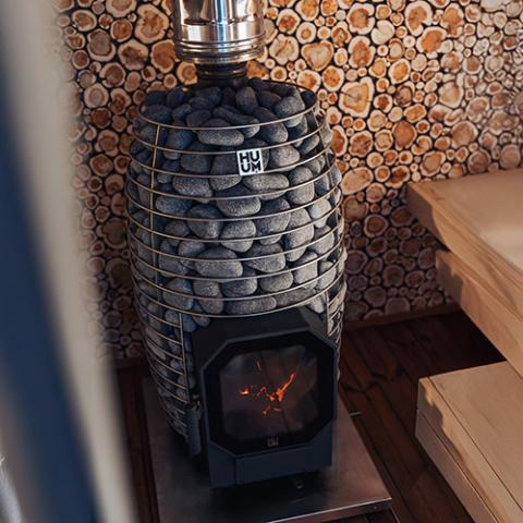 HUUM HIVE Flow Mini — Wood-Burning Sauna Stove (8.5kW)