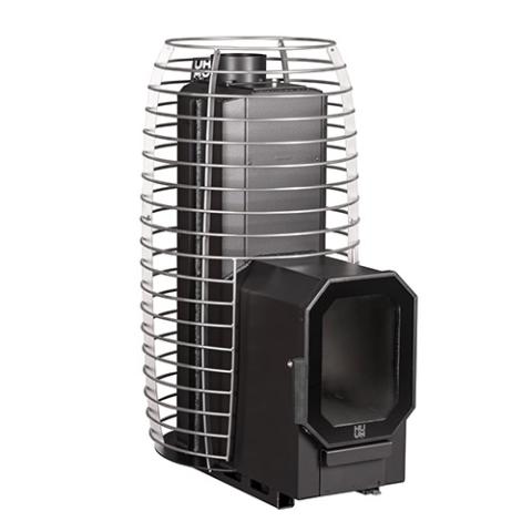 HUUM HIVE Flow Mini LS — Wood-Burning Sauna Stove w/ Firebox Extension (8.5kW)