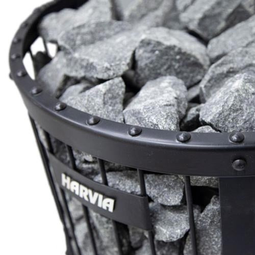Harvia Legend 240 GreenFlame — stone cage detail