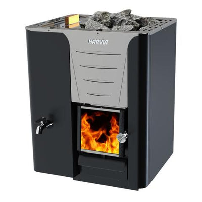 Harvia PRO 20 LS Pro Series Wood-Burning Sauna Stove with Left-Side Water Tank
