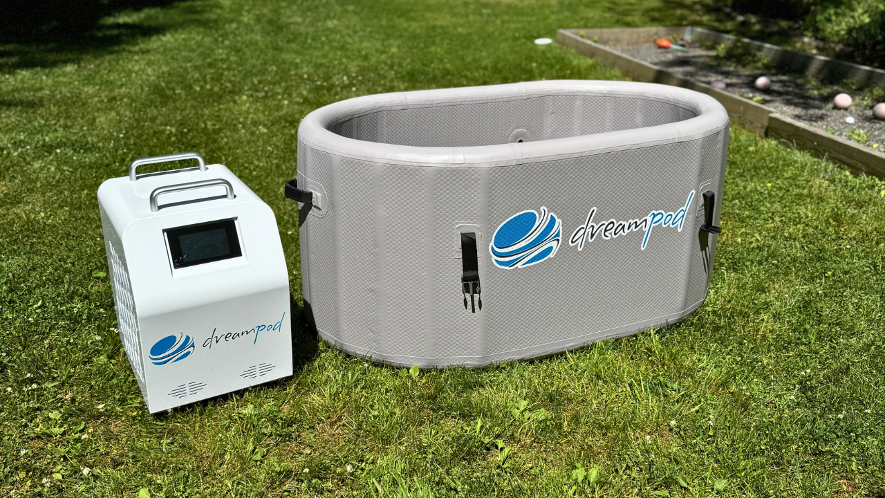 Dreampod Ice Bath FLEX – Inflatable Cold Plunge Tub (Gray)