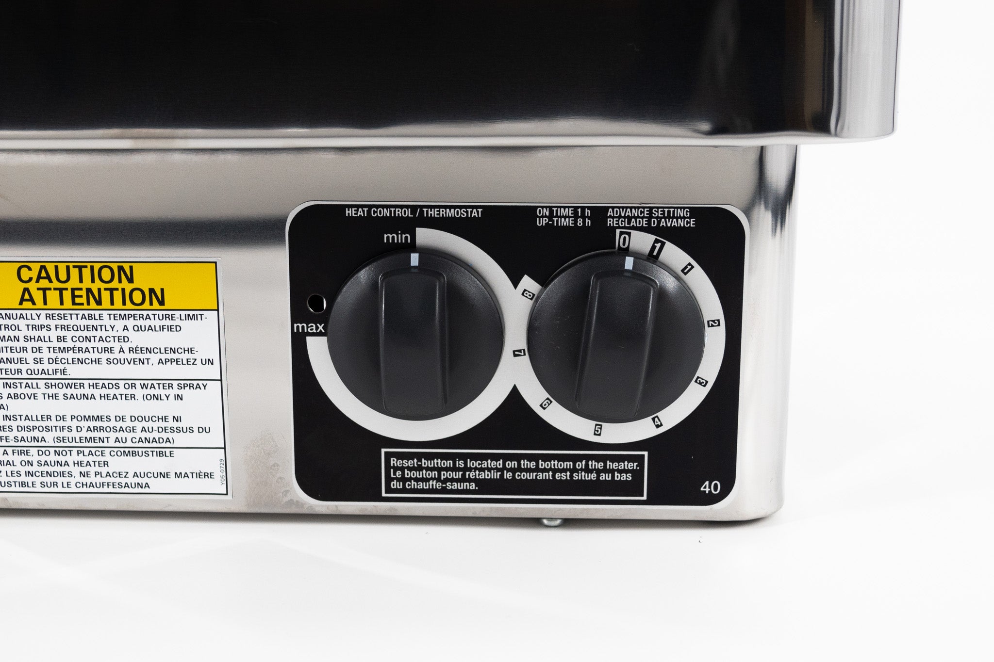 Harvia KIP80W Sauna Heater – 8kW Wall-Mounted Electric Sauna Heater with Built-In Controls (240V, 1PH)