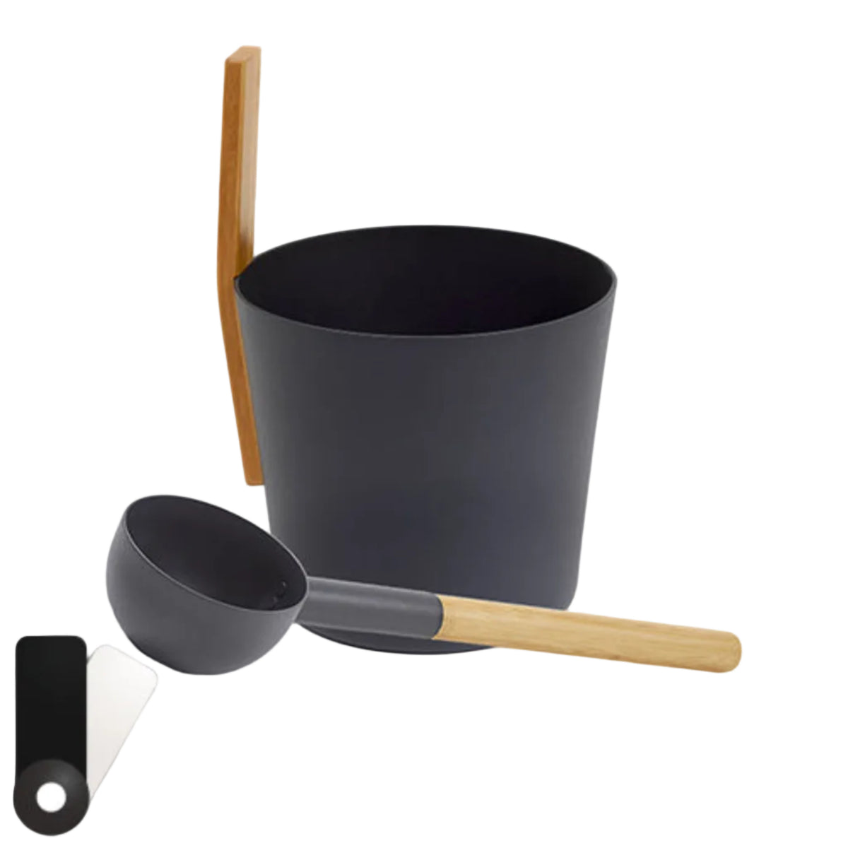 KOLO Sauna Set 3 Bucket and Ladle – Black
