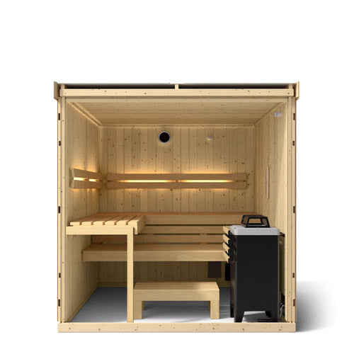 Kohler C1 Indoor Sauna Kit – Scandinavian Spruce (Up to 5 Persons)