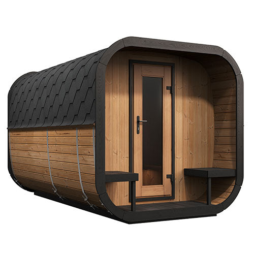 SaunaLife Model CL12GCP – Cube-Series Outdoor Home Sauna Suite Kit (Up to 8 Persons)
