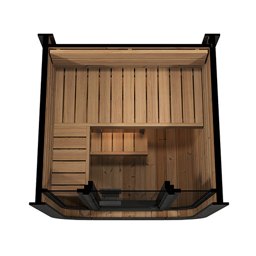 SaunaLife Model CL3G – Cube-Series Outdoor Home Sauna Kit (Up to 2 Persons)