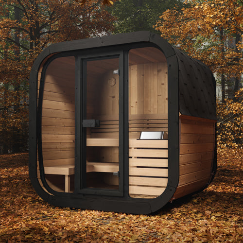 SaunaLife Model CL5G – Cube-Series Outdoor Home Sauna Kit (Up to 4 Persons)