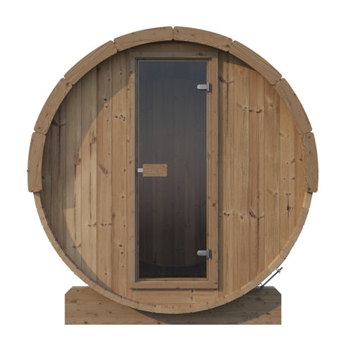 SaunaLife Model E8 – ERGO-Series 6-Person Outdoor Sauna Barrel