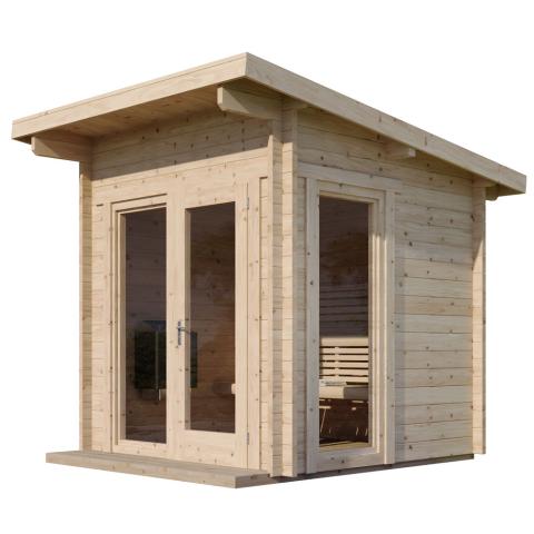 SaunaLife Model G4 – Garden-Series Outdoor Home Sauna Kit (Up to 6 Persons)