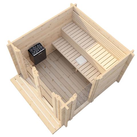 SaunaLife Model G4 – Garden-Series Outdoor Home Sauna Kit (Up to 6 Persons)