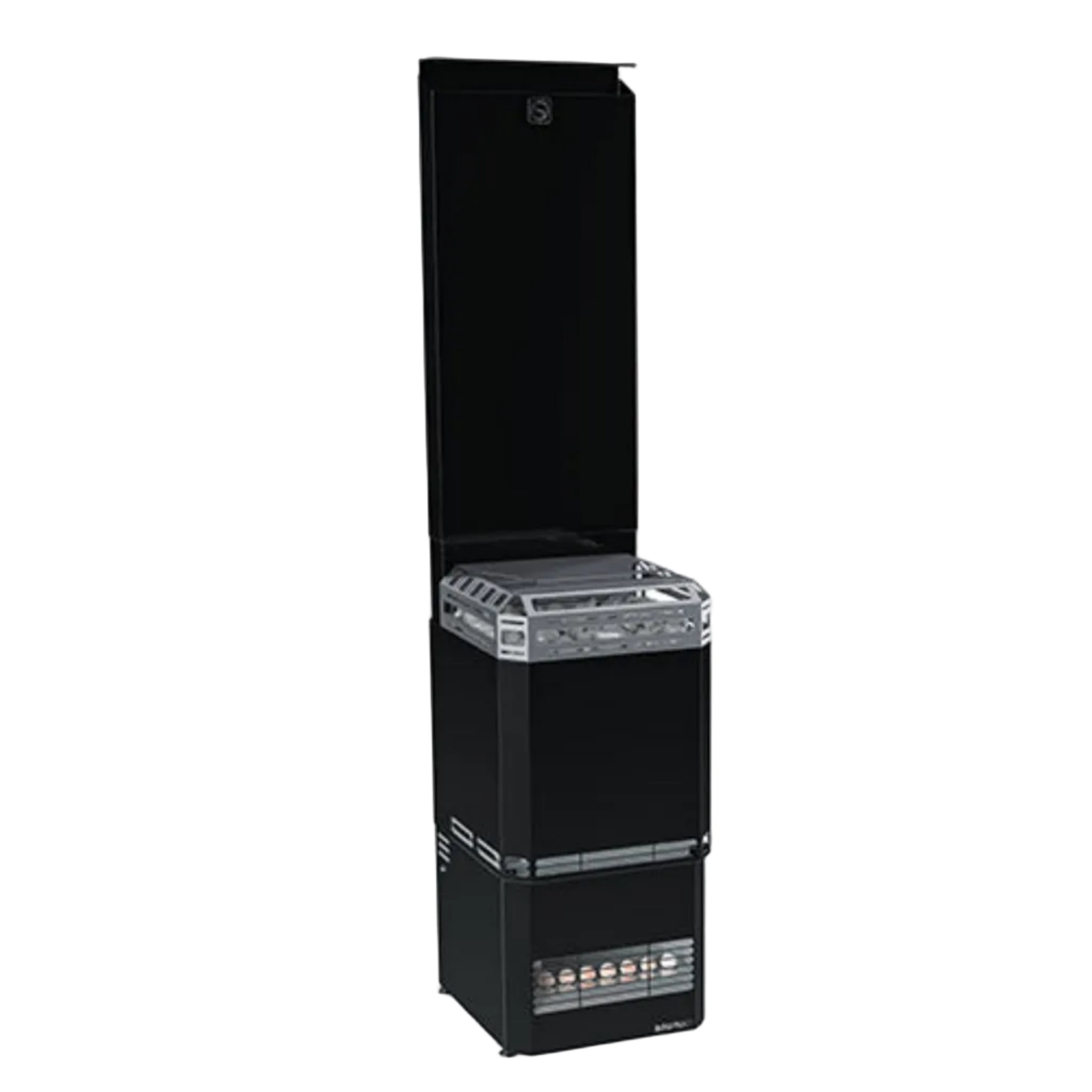 Saunum Air L 15 Sauna Heater 15kW with Climate Equalizer (Black / Stainless Steel)