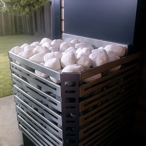 Saunum Air L 13 Sauna Heater 13kW with Climate Equalizer (Black / Stainless Steel)