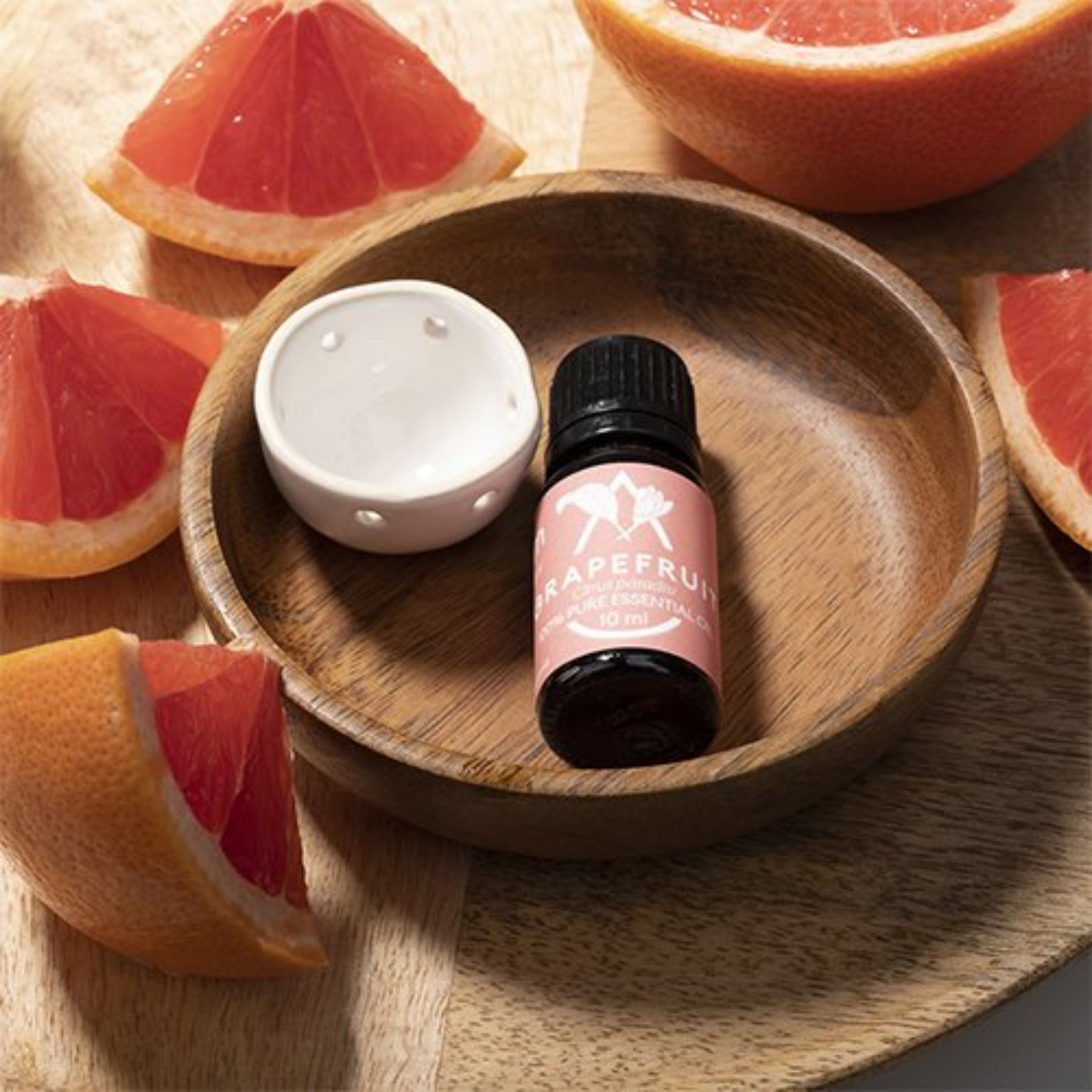 Saunum Aroma Oil Set (Grapefruit Sauna Aromatherapy Kit with Ceramic Reservoir)