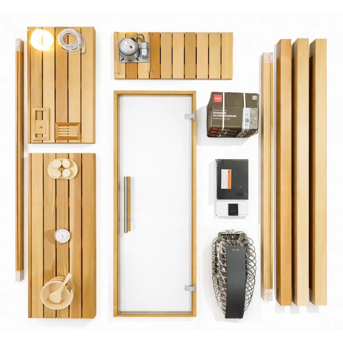 Finnish Sauna Builders Custom 8' x 8' x 8' Indoor Sauna Kit
