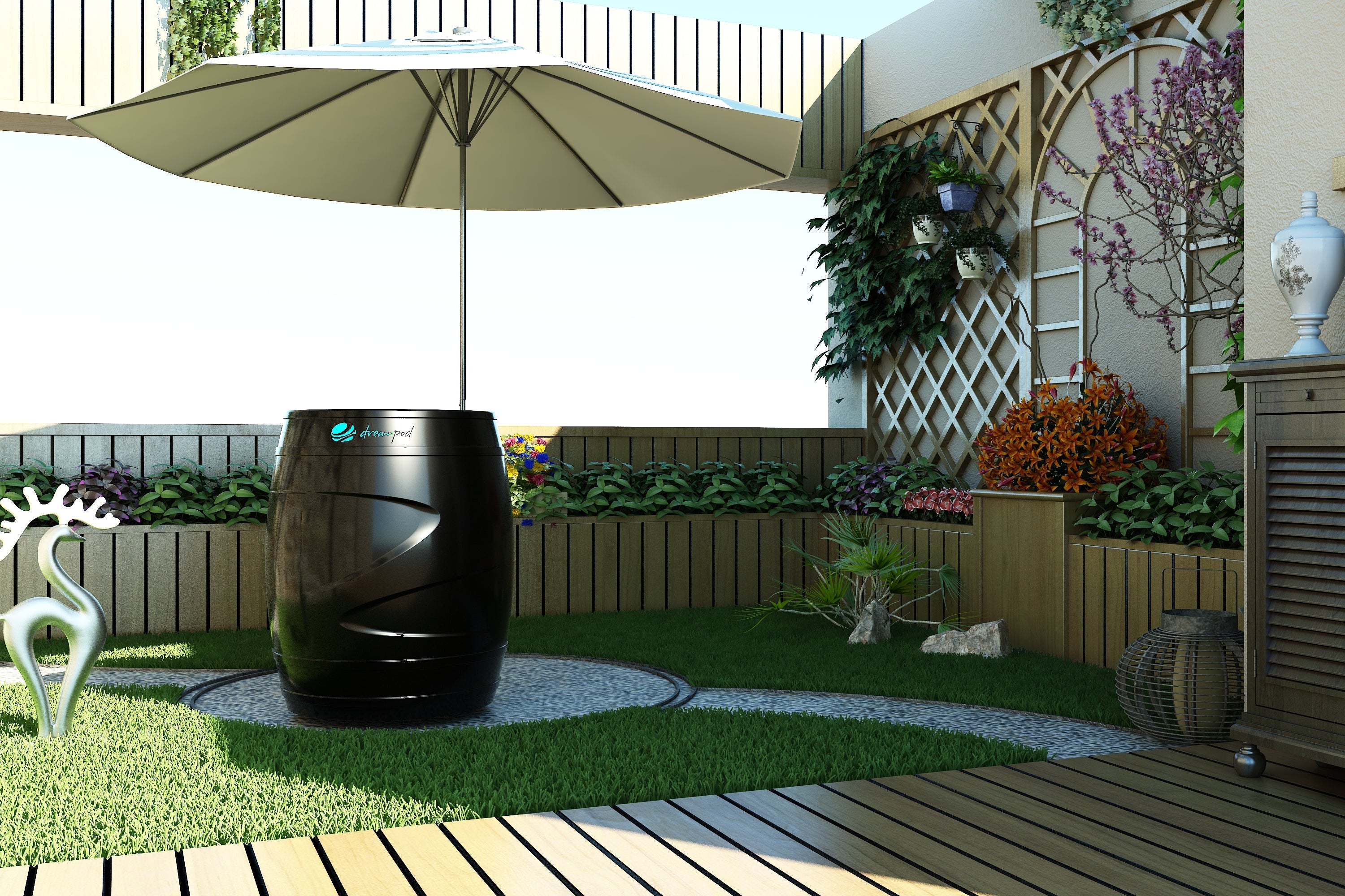 Dreampod Cold Plunge Barrel with Chiller (Black)