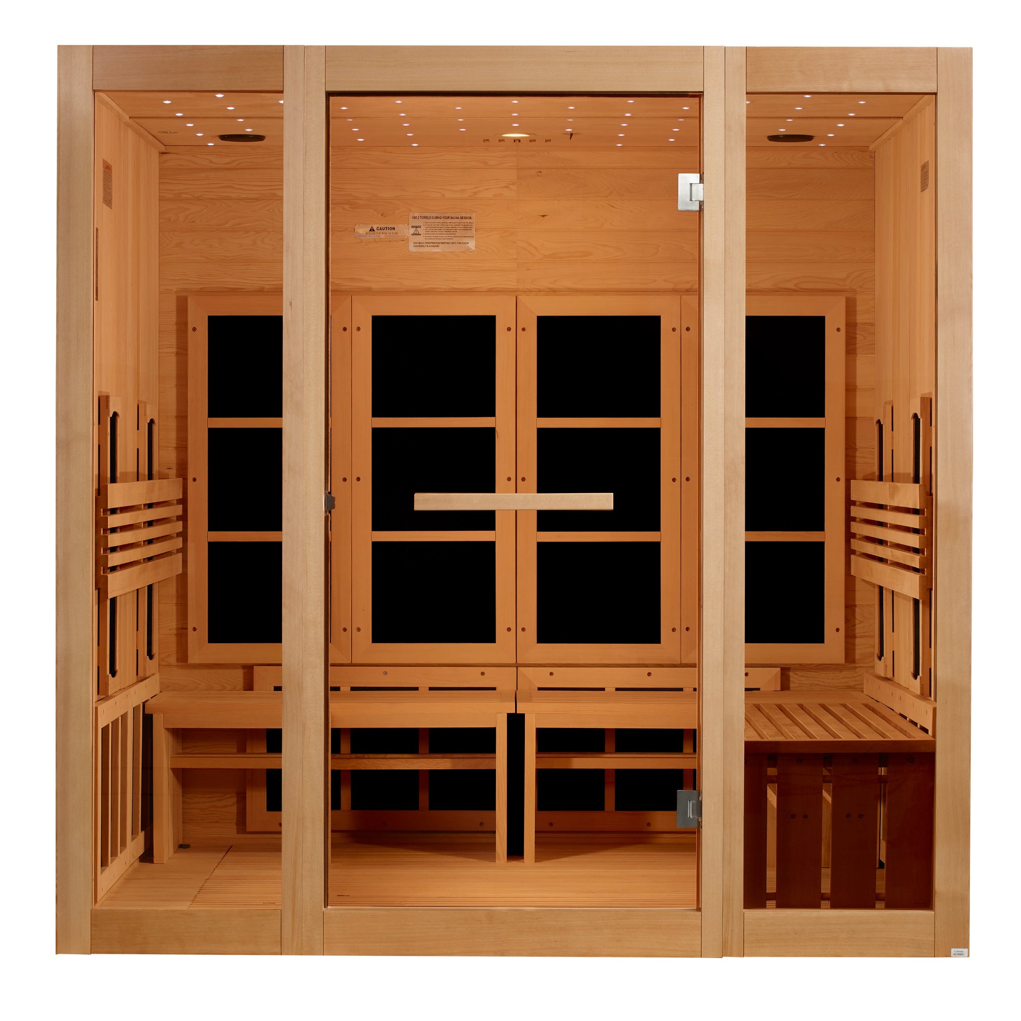 Golden Designs 8 Person Full Spectrum Near Zero EMF Infrared Sauna (GDI-6880-03 FS)