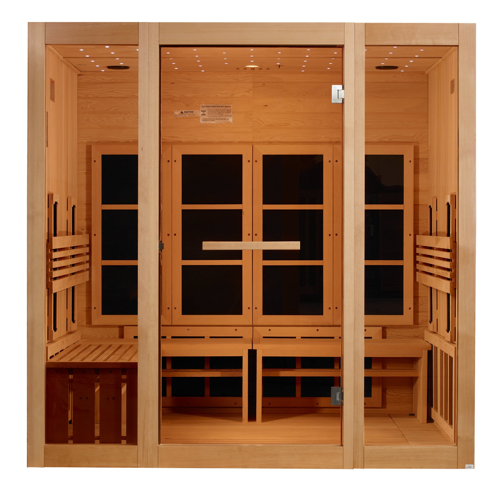 Golden Designs 8 Person Full Spectrum Near Zero EMF Infrared Sauna (GDI-6880-03 FS)