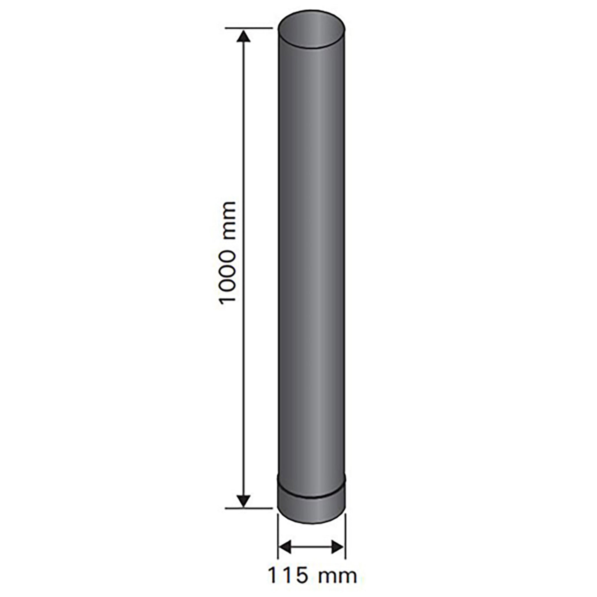 Harvia Smoke Pipe 1M (115mm Sauna Stove Chimney Pipe)