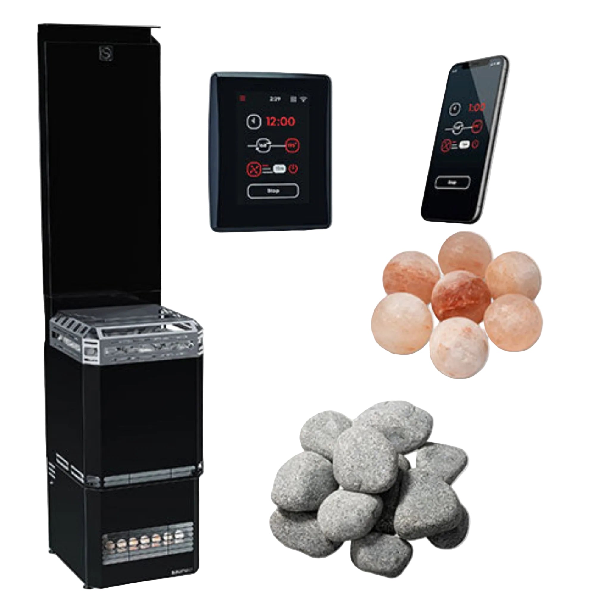 Saunum Air L 10 Sauna Heater Package (Wi-Fi Control + Stones)